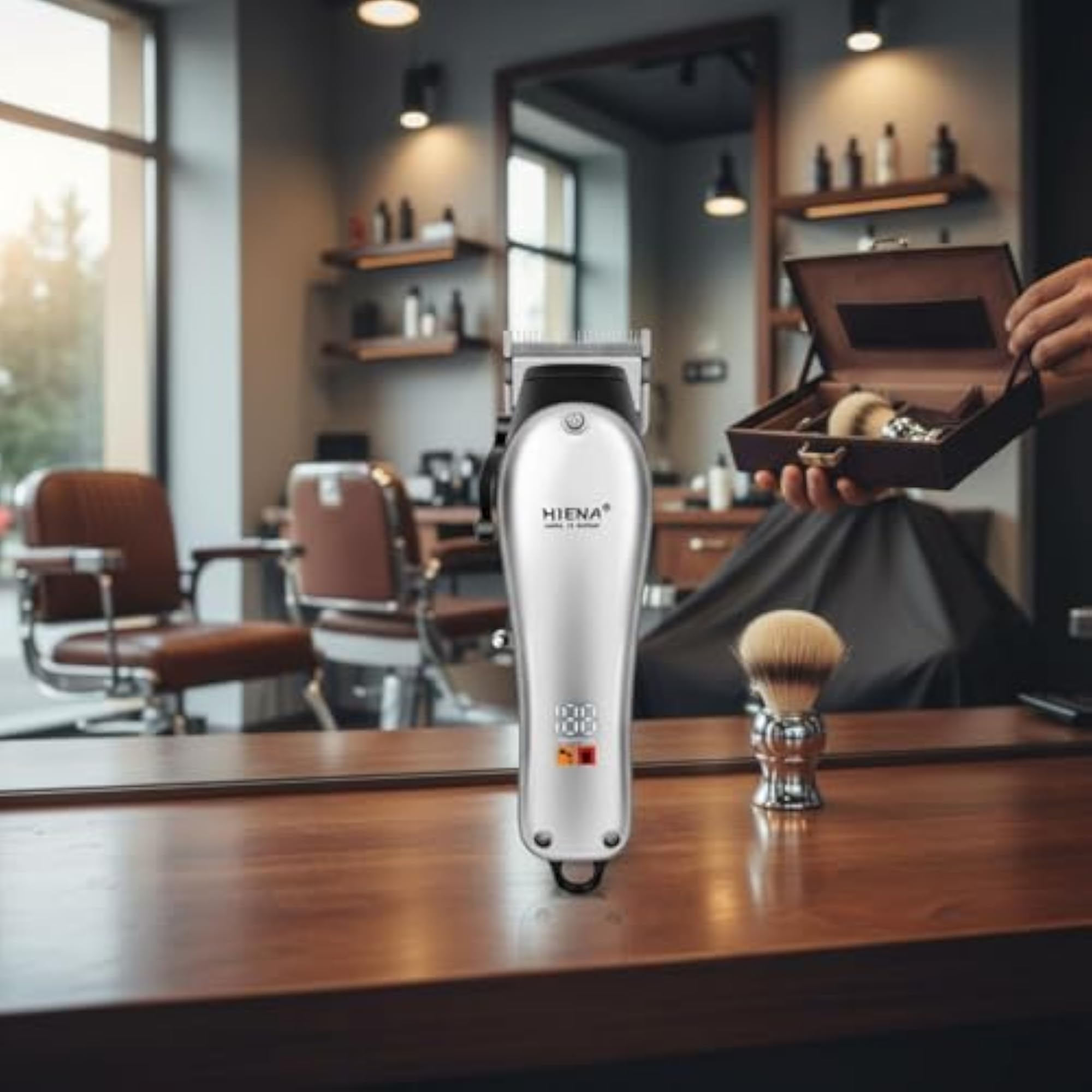 Electric Hair Clipper Rechargeable Cordless Barber Clipper Kit